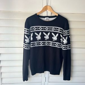 Playboy iconic rabbit head  sweater. Men’s Medium. Unisex relaxed fit. Like new.